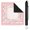 Burgundy Floral Moon Border Mahjong Mat, variant on Blush Pink Watercolor Floral Mahjong Mat 31.5x31.5 Inch | Non-Slip And Noise Reduction Mah Jong Table Mat Cover with Carrying Bag For Mahjong Lovers, Poker, Board Games And Dominoes
