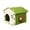 White, variant on Felt Cat House for Indoor Cats, Cozy Cat Cave Hideaway Bed, Soft Durable Felt Cat Enclosure, All‑Season Cat Shelter for Resting, Napping and Hiding, Green 38*42*37cm