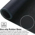 thumbnail image 3 of Premium-Textured Black Flower Gaming Mouse Pad 35.4x15.7in Extended Size Non-Slip & Waterproof Stitched Edges Perfect for Gaming, Office & Home, 3 of 6