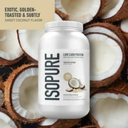 Isopure Low Carb 100% Pure Whey Isolate Protein Powder, Lactose Free, Gluten Free, With Vitamins, Toasted Coconut, 25g Protein Per Serving, 3 Lbs, 42 Servings (Packaging May Vary)