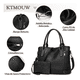 thumbnail image 3 of Bolsas Tote Para Mujer De Cuero Pu Bandoleras Para Mujer De Moda Xtellar Color Negro, 3 of 3