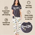 thumbnail image 6 of Lazy One Women's Pajama Set, Short Sleeves with Cute Prints, Relaxed Fit, Queen Bee, 6 of 7