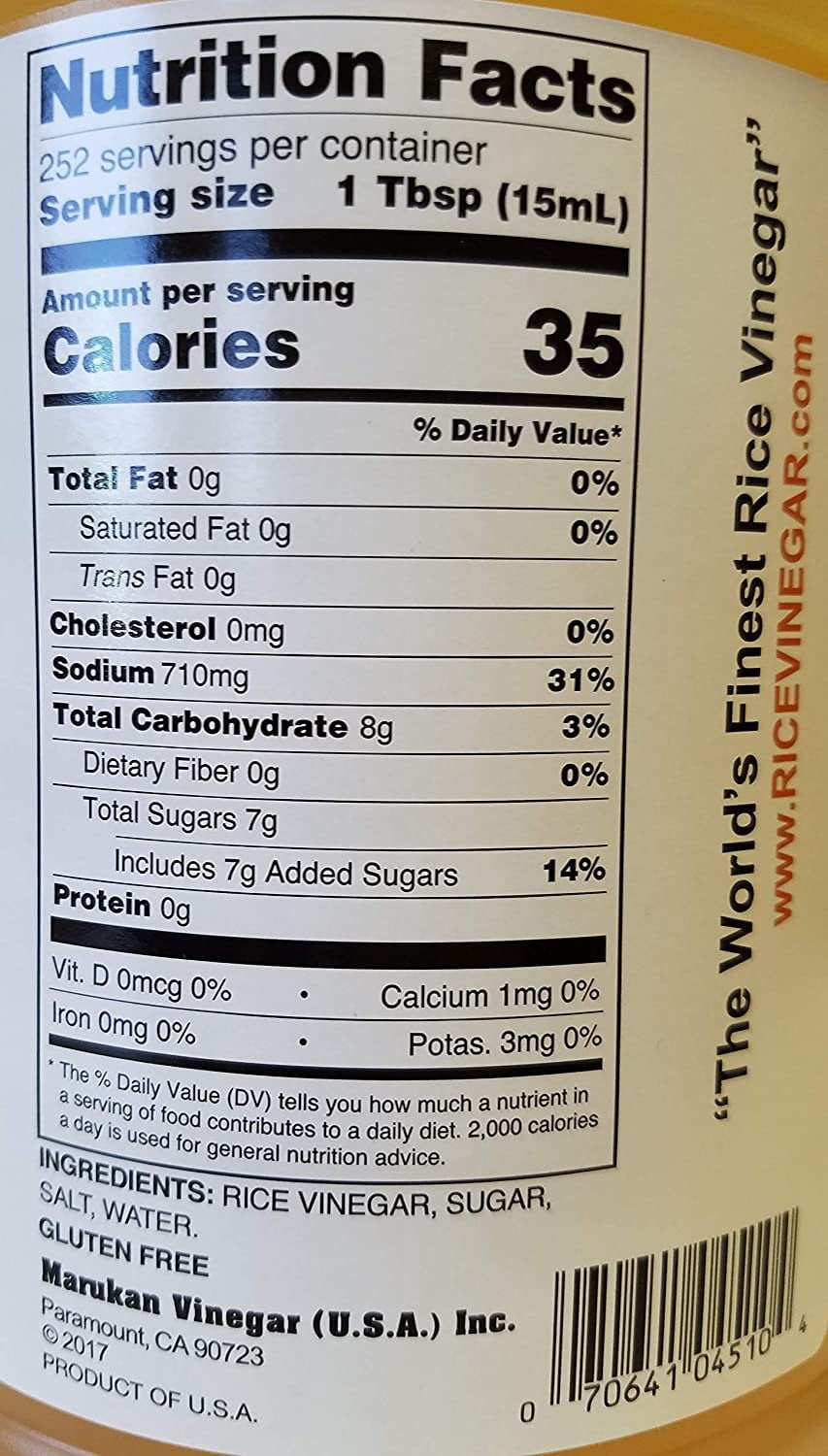 Marukan Rice Vinegar Dressing ("Sushi-su") 1-gallon