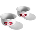 thumbnail image 1 of HTOOQ Moules à Cheesecake Ronds, Ensemble de 2 Pcs, 7 x 3 Pouces Ensembles 6 x 3 Pouces, 1 of 7