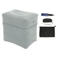 thumbnail image 4 of KAKOWELY Inflatable Foot Rest Pillow for Outdoor Use Comfortable PVC Light Grey 1 Set,15.75"X14.96"X11.42", 4 of 5