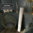 thumbnail image 3 of 4 ft Short Bamboo Wave Screen Room Divider - White Privacy Panel, 3 of 7