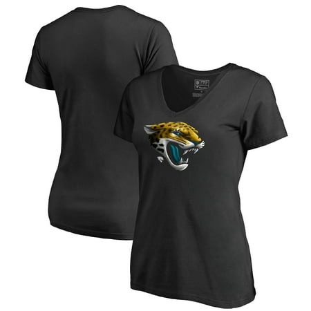 Jacksonville Jaguars NFL Pro Line by Fanatics Branded Women's Midnight Mascot V-Neck T-Shirt - Black