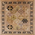 thumbnail image 1 of Ahgly Company Indoor Square Mid-Century Modern SandyBrown Oriental Area Rugs, 3' Square, 1 of 6