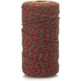 thumbnail image 3 of Hilos de algodón multicolor para manualidades creativas y envoltura de regalos, de color rojo, verde y natural, 3 of 4