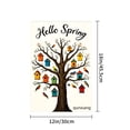 thumbnail image 4 of Amhnf Hello Spring Tree With Birdhouses And Birds Garden Flag For Home Outdoor Garden Yard Decor 12x18 inch, 4 of 5