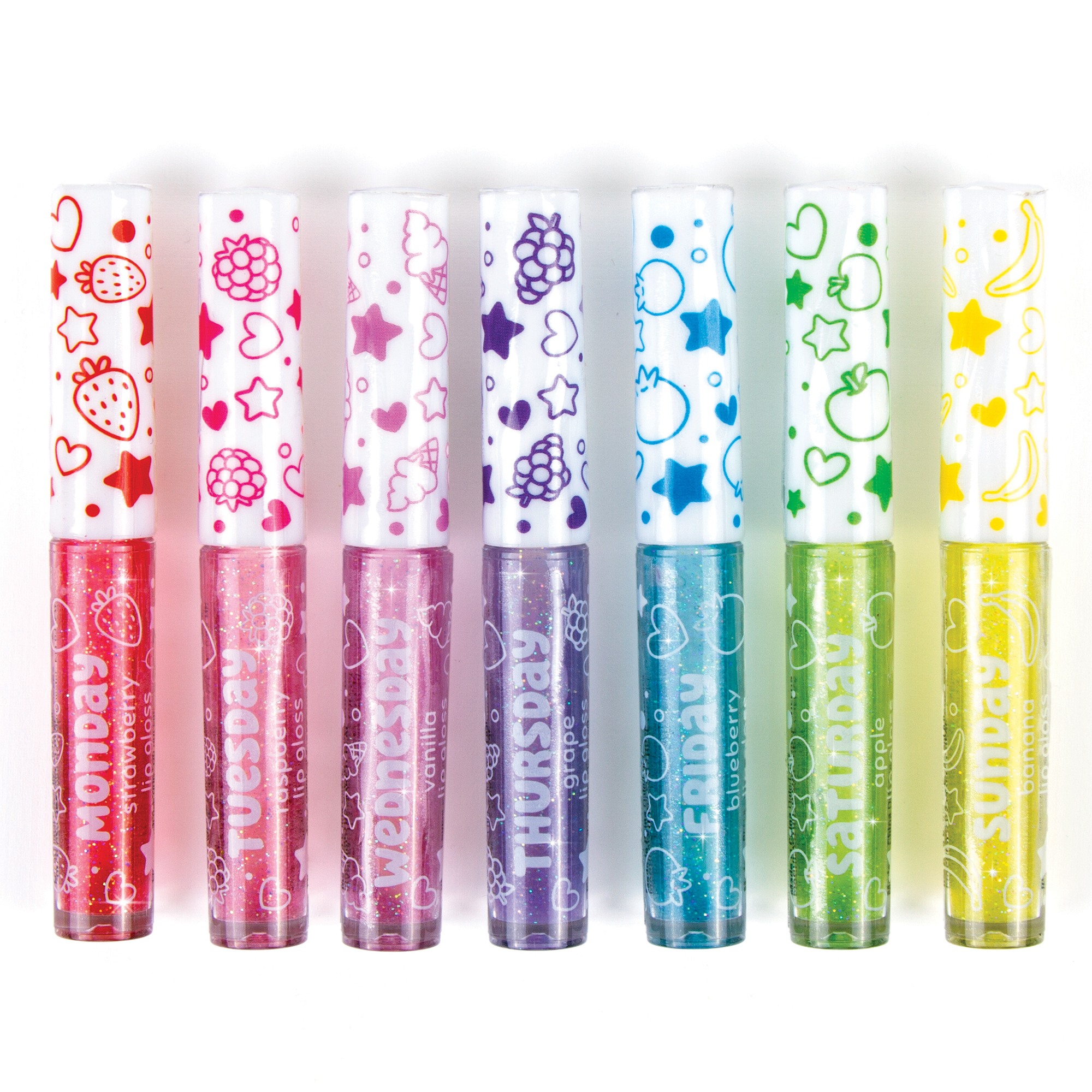 Three Cheers for Girls 7 Days Fruit Flavored Glitter Lip Gloss Set photo 2