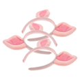 thumbnail image 1 of Pig Ears Headband for Hair Decoration Featuring 3Pcs Pink Costume Headbands, 1 of 5