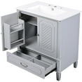 thumbnail image 3 of 60 - inch Bathroom Vanity with Double Sinks Ideal for Two - Person Bathrooms and Flexible Storage, 3 of 7