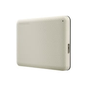 Toshiba CANVIO Advance Plus - Portable External Hard Drive 2TB USB 3.0 - White (Includes both USB-A and USB-C Cables)