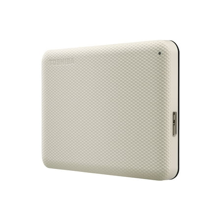 Toshiba CANVIO Advance Plus - Portable External Hard Drive 2TB USB 3.0 - White (Includes both USB-A and USB-C Cables)