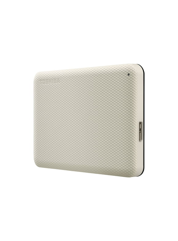 Toshiba CANVIO Advance Plus - Portable External Hard Drive 2TB USB 3.0 - White (Includes both USB-A and USB-C Cables)