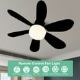 thumbnail image 2 of Ventilador Techo Con Tornillo LED Miniventilador Base E27 Control Remoto Regulable, 2 of 9