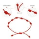 thumbnail image 4 of EeaseMX Pulsera trenzada de 6 piezas con nudo rojo, cadena ajustable para la muñeca., 4 of 7