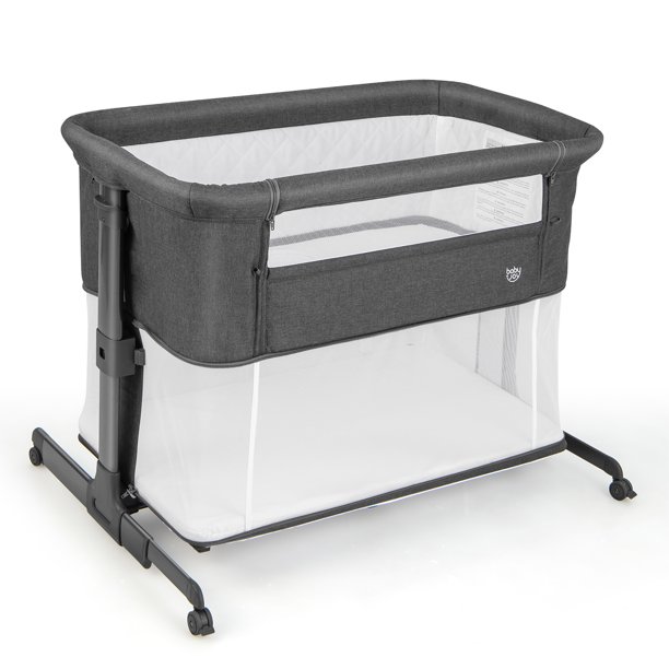 Babyjoy 3 in 1 Baby & Bedside Sleeper with Mattress Adjustable