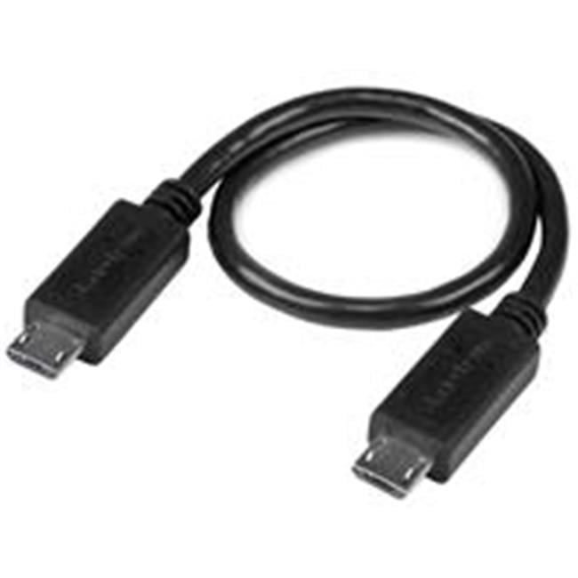 Startech.com 8in Usb Otg Cable - Micro Usb To Micro Usb - M/m - Usb Adapter - 8 - Usb For Tablet, Smartphone - 8" - 1 X Male Micro