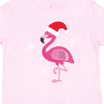 thumbnail image 4 of Inktastic Christmas Holiday Cute Flamingo Girls Toddler T-Shirt, 4 of 5