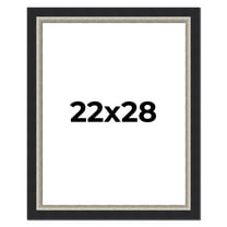 22x28 Frame Black Real Wood Picture Frame Width 2.25 Inches | Interior Frame Depth 0.5 Inches |