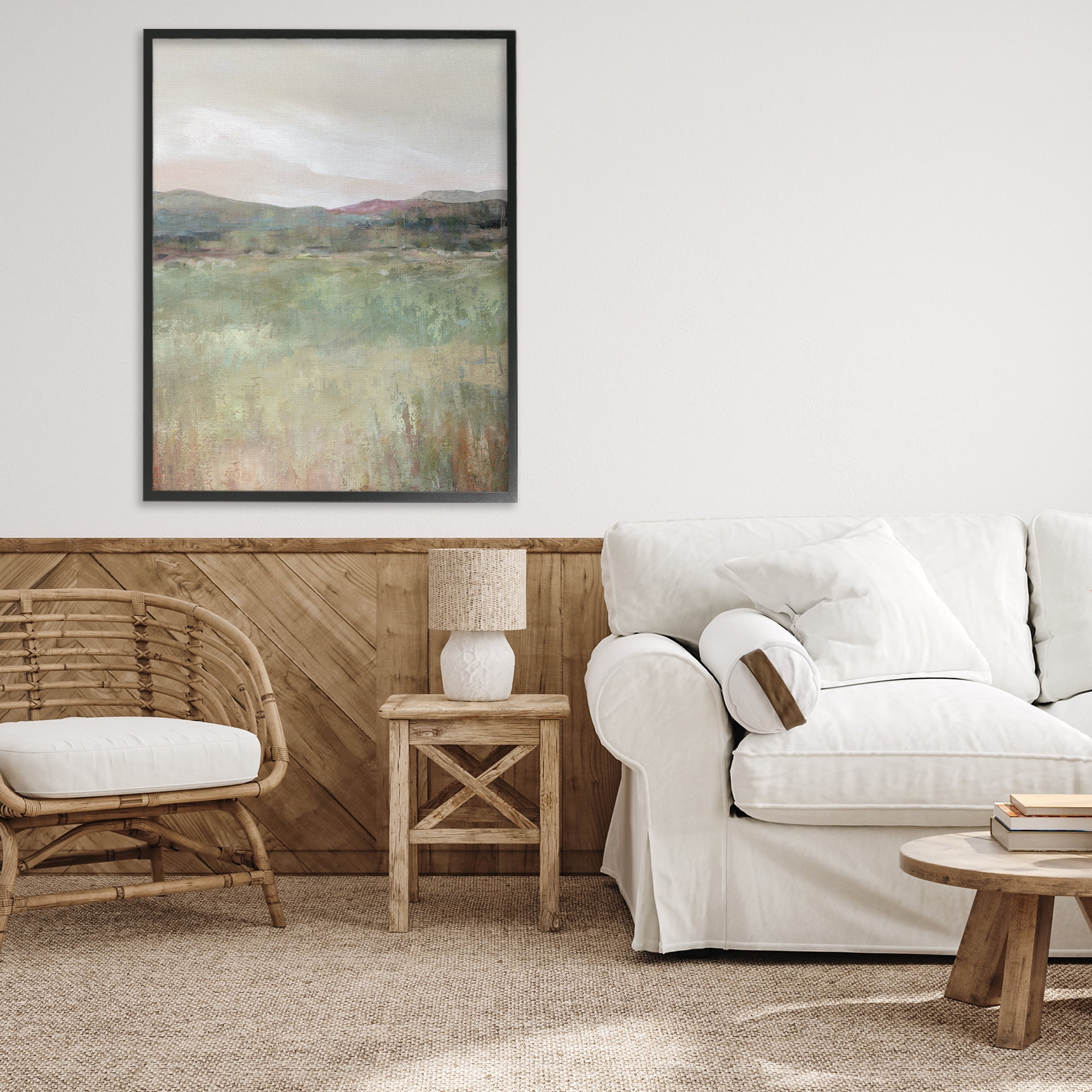 Stupell Industries Abstract Glimpse of Spring Black Framed Giclee Art, design by Carol Robinson