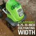 Greenworks 40V 10inch Cordless Cultivator/Tiller with 40 Ah Battery