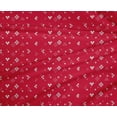 thumbnail image 4 of oneOone Polyester Lycra Red Fabric Geometric Bandhani Quilting Supplies Print Sewing Fabric By The Yard 56 Inches Wide, 4 of 4