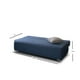 thumbnail image 3 of Sofá Cama Eco Clean M & E MUEBLES Azul Denim 3 Posiciones Individual, 3 of 4