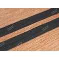 thumbnail image 6 of Chouhan Rugs Natural Jute Dark Grey Lined Rug Bohemian Rug Decor Rug Handwoven Rug Custom Rug Decorative Rug, 6 of 8