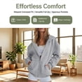 thumbnail image 5 of shoper Womens Zip Up Hoodies Oversize Sweatshirt Y2K Lightweight Jacket | Zip Up Hoodie Women Long Sleeve Zipper Sweatshirt With Hooded Fall Jacket Lightweight Coat Winter Clothing, 5 of 6