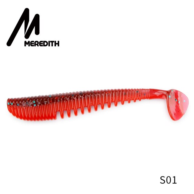 MEREDITH Awaruna Señuelos de Pesca 8cm 9.5cm 13cm Cebos artificiales Wobblers Señuelos blandos Shad Carp Silicona Pesca Cebos blandos Tackle Tan Jianjun unisex