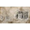 thumbnail image 2 of Bolokofsky, Ronald 18x12 Black Ornate Wood Framed with Double Matting Museum Art Print Titled - Vintage Fountain of Trevi, 2 of 4