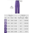thumbnail image 7 of Chiclily Women Wide Leg Pants Lightweight Quick Dry Cargo Sweatpants with 4 Pockets, Purple M, 7 of 7