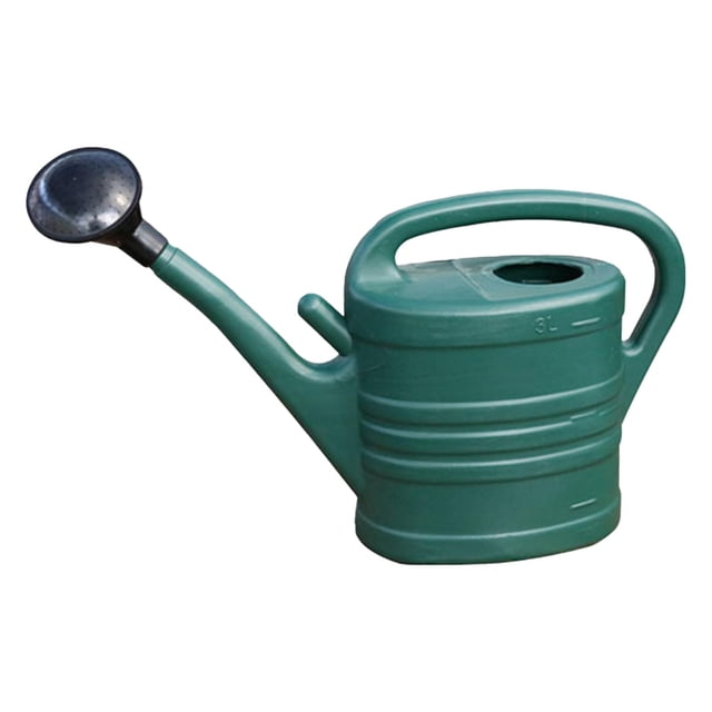 Regadera de jardín para patio trasero con cabezal rociador, regadera para interiores y exteriores 3L 43x19x24cm
