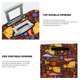 thumbnail image 3 of Fotbe colorful fox Funda Protectora para Equipaje, Antirrayones y Resistente a la Suciedad, Compatible con Maletas de 18 a 32 Pulgadas-Large, 3 of 7