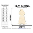 thumbnail image 2 of Unfinished Wood Puppy With Santa Hat Shape | DIY Craft Cutout | up to 46" DIY 36" / 1/4", 2 of 3