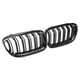 thumbnail image 4 of Car Carbon Fiber Glossy Black Double Slat Front Kidney Grille Grill for E90 E91 3 Series 2009-2011, 4 of 5