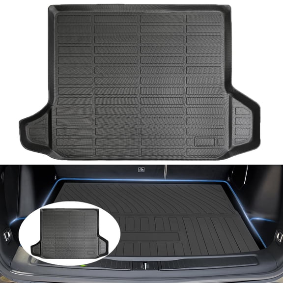 Canvcle Cargo Liner Trunk Mat for 2018-2022 Chevy Chevrolet Equinox TPO All Weather Rear Trunk Mat 3D Waterproof Black