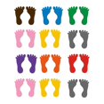 thumbnail image 1 of 12 Pairs Footmark Stickers For Kindergartens Lovely And Practical Stickers (Random Color), 1 of 4