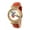 Gold/Orange, variant on Emily Mop Bracelet Watch - Rose Gold