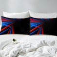thumbnail image 4 of Erosebridal Teens Fashion Striped Fitted Sheet Set Full, Geometry Abstract Bedding Full Size, Modern Room Decor（No Top Sheet）, 4 of 6