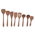 thumbnail image 1 of Cuchara de madera, juego de herramientas de cocina de 8 piezas, juego de utensilios de cocina, espátula de madera probada y confiable, 1 of 8