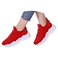 thumbnail image 2 of TIREOW Women’s Fashion Athletic Running Slip-on Sneakers - Breathable Mesh Lace - Up Shoes with White Soft Sole and Stylish Accents​ Tennis Sneakers, 2 of 8