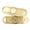 White | Impact Engraving, variant on MedicEngraved Yellow Gold Stainless Steel Custom Medical Alert Bracelet - 5mm Figaro Link