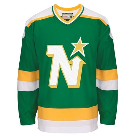 Minnesota North Stars CCM Green Classic Authentic Throwback Team Jersey (Best Diners In North Jersey)