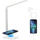 thumbnail image 1 of Lámpara de mesa LED regulable de 10 W con carga inalámbrica y puertos USB, 10 niveles de brillo y control táctil de color., 1 of 5