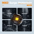 thumbnail image 4 of Protector contra sobretensiones Power Strip TESSAN de 5 pies con 8 tomas de corriente alterna y 3 US, 4 of 7
