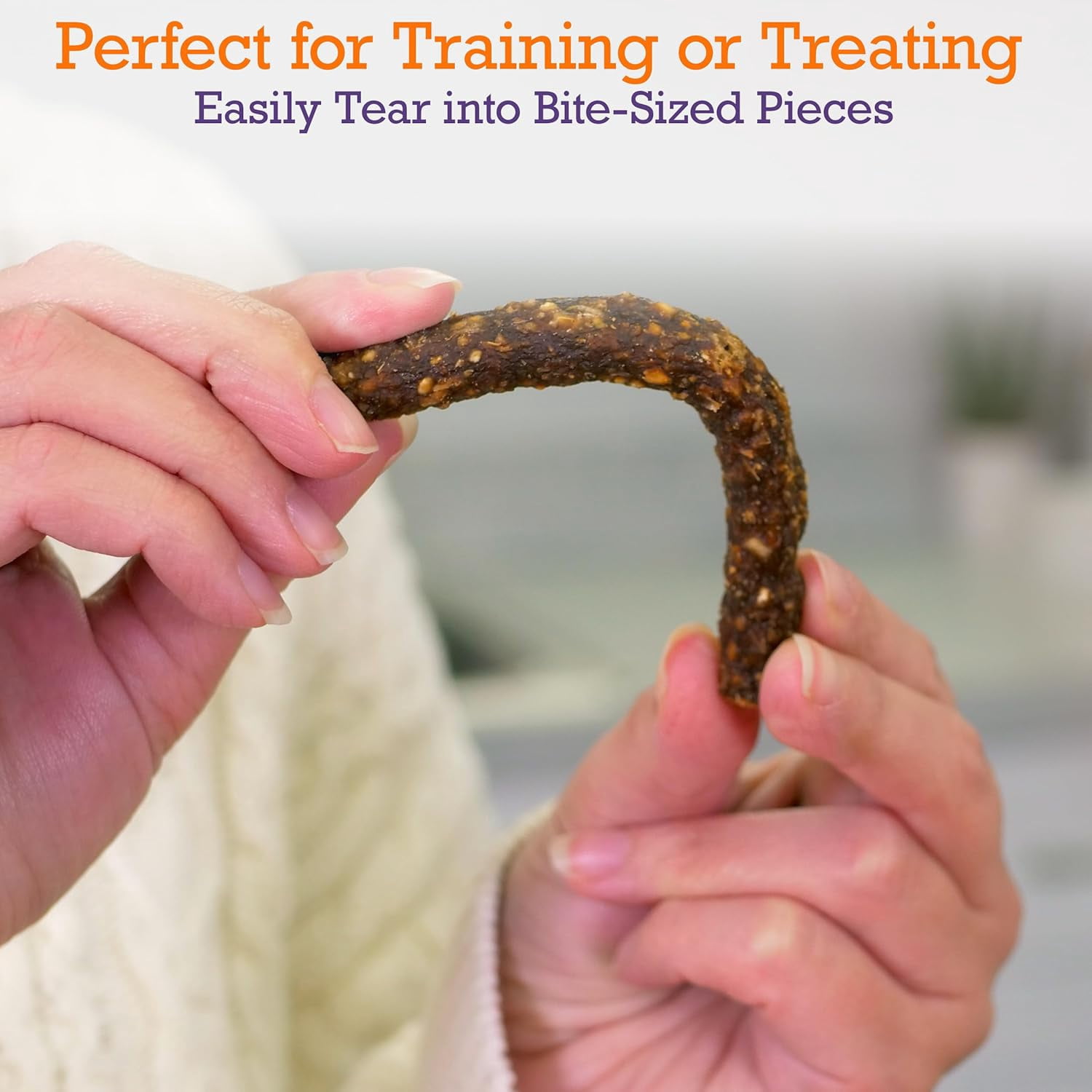 Riley's Rice & Chicken Jerky Dog Treats - Non-GMO, High Protein, All Natural Dog Chews - Training Treats for Small & Large Dogs - Easy to Break into Bite-Sized Pieces - 10oz
